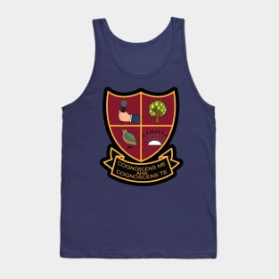 Knowing Me Knowing You Blazer Badge Tank Top